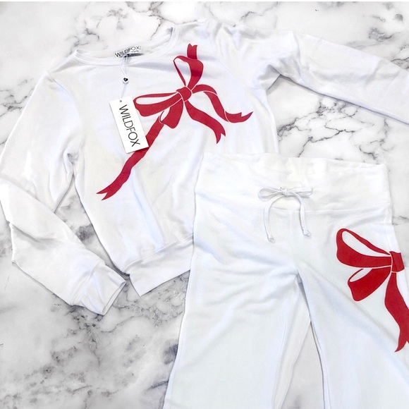 NWOT Wildfox Gift Wrapped Tennis Club Sweatpants M - Picture 12 of 13